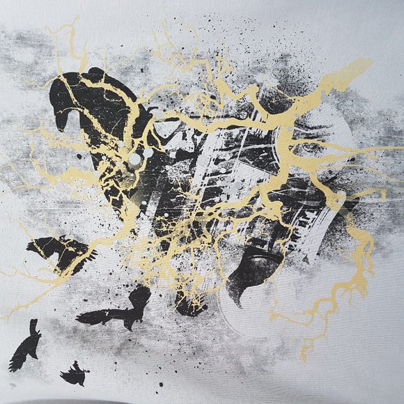 AlStyle Light Gray Graphic T-Shirt, L - NEW - Picture 2 of 7